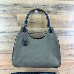 Gucci Women Bamboo Handle Hobo Bag made in Italy 106494 002058 Olive Green Brown